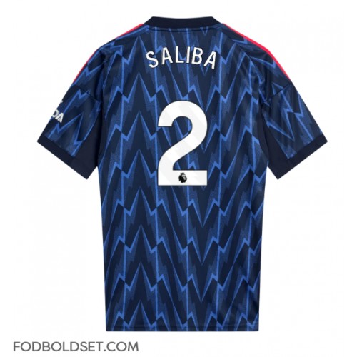 Arsenal William Saliba #2 Udebanetrøje 2025-26 Kortærmet
